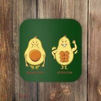 Avocado Gym Abs Coaster thumb 0