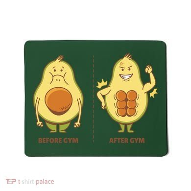 Avocado Gym Abs Mousepad
