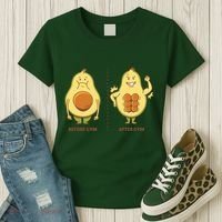 Avocado Gym Abs Women's T-Shirt thumb 3