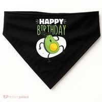 Avocado Happy Birthday USA-Made Doggie Bandana thumb 0