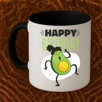 Avocado Happy Birthday Coffee Mug thumb 2