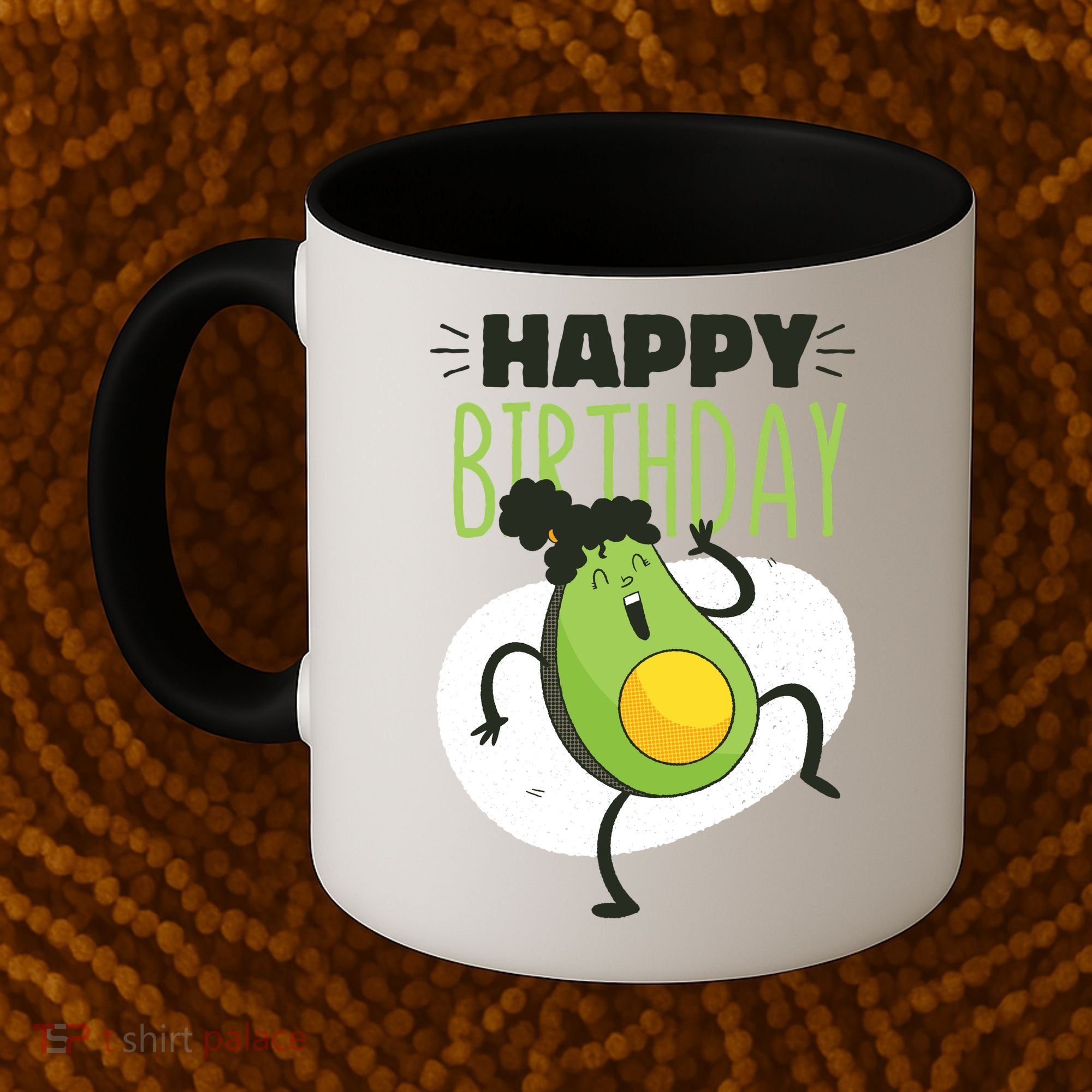 Avocado Happy Birthday Coffee Mug