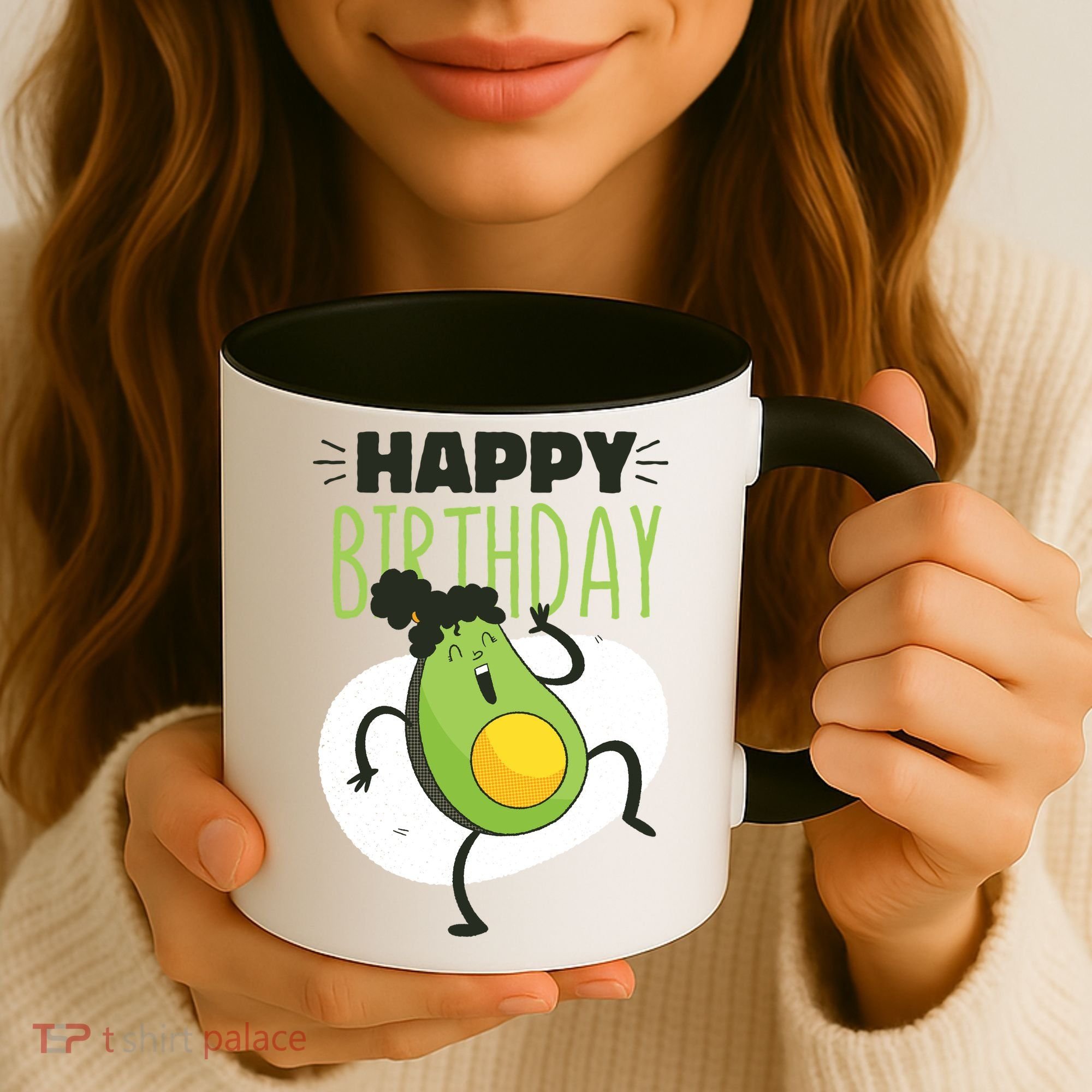 Avocado Happy Birthday Coffee Mug