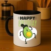 Avocado Happy Birthday Coffee Mug thumb 4