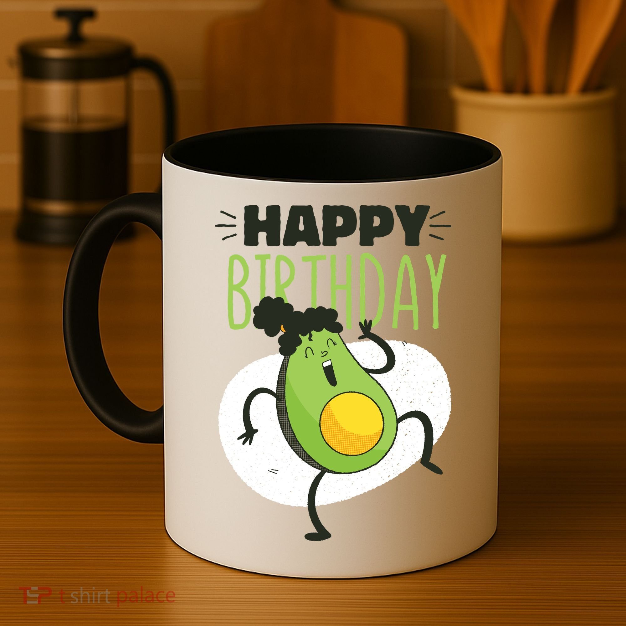 Avocado Happy Birthday Coffee Mug