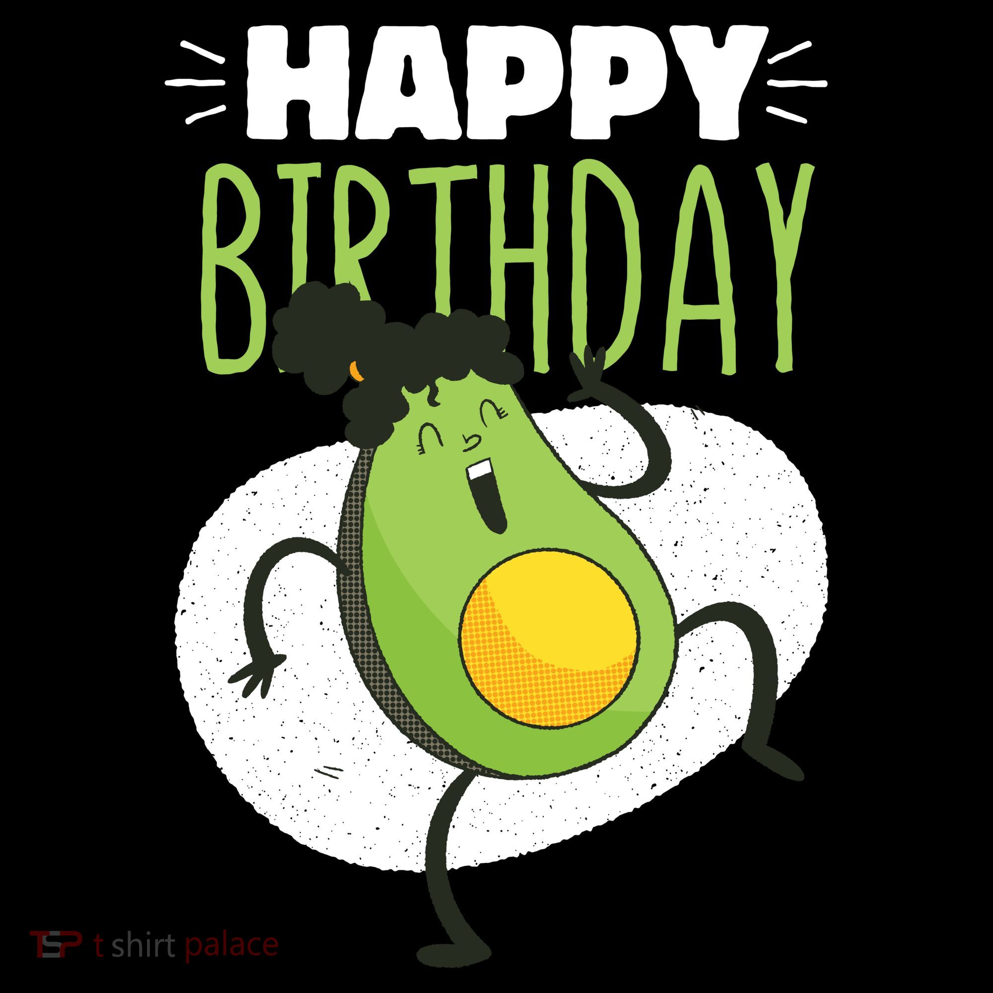 Avocado Happy Birthday Toddler T-Shirt