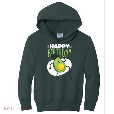 Avocado Happy Birthday Kids Hoodie