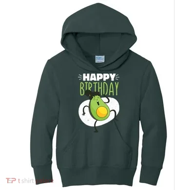 Avocado Happy Birthday Kids Hoodie
