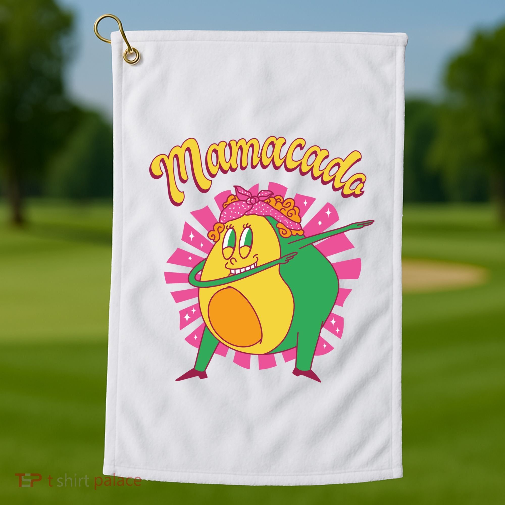 Avocado Mama Golf Towel