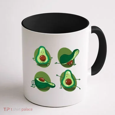 Avocado Yoga Coffee Mug back