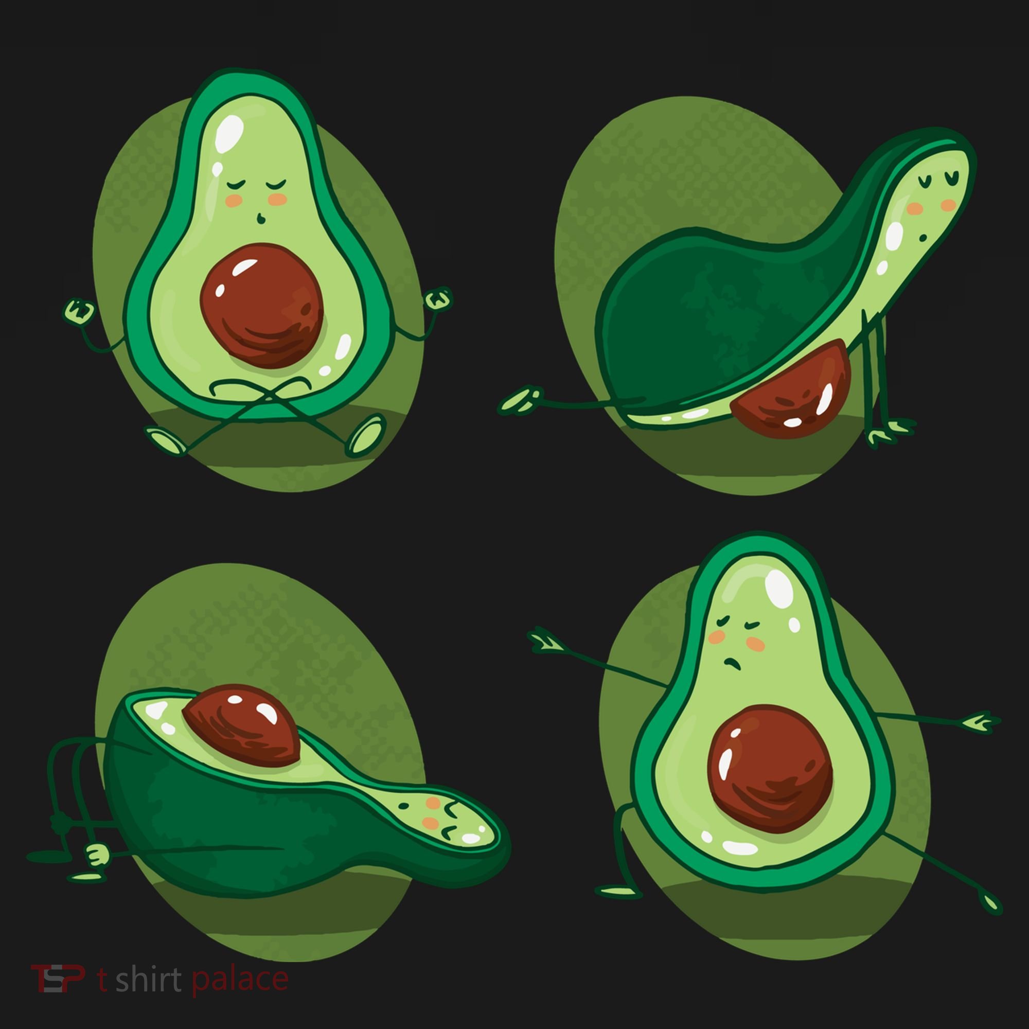 Avocado Yoga Ornament