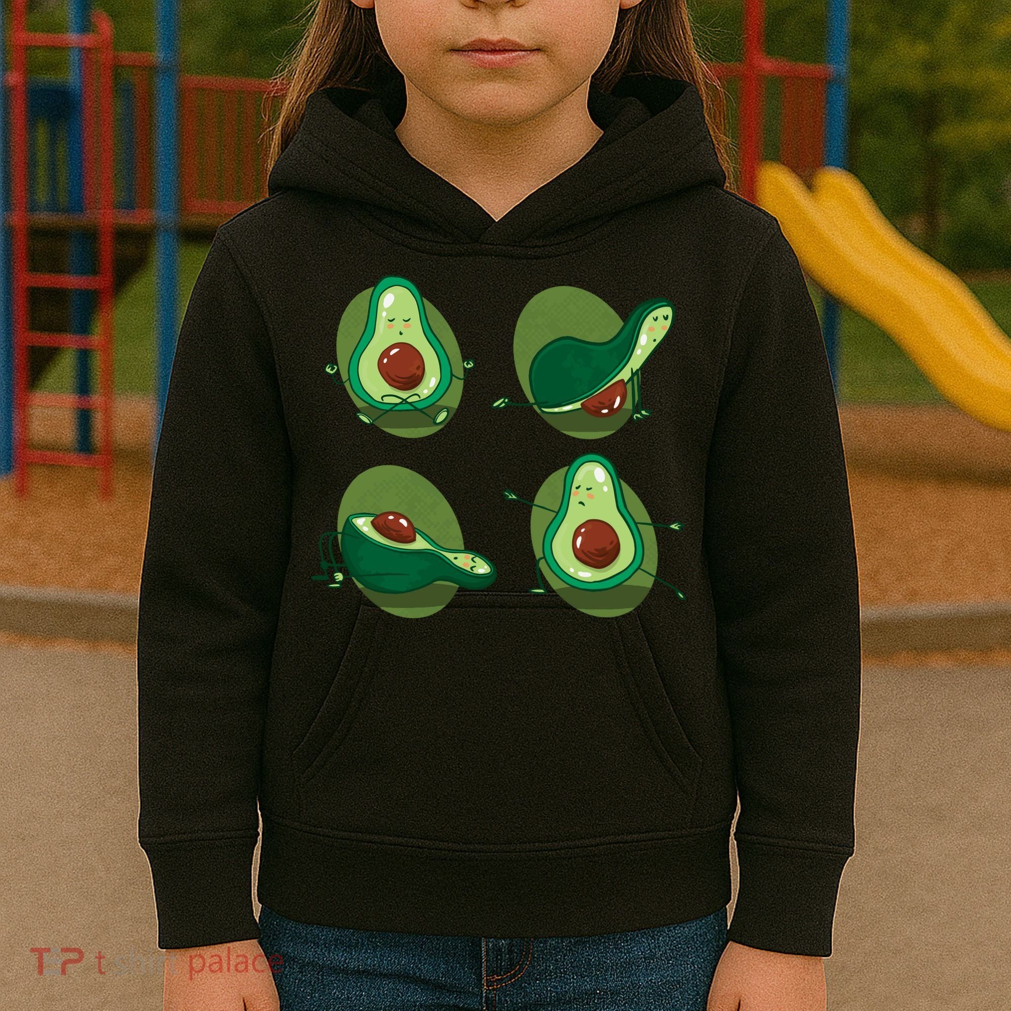 Avocado Yoga Kids Hoodie