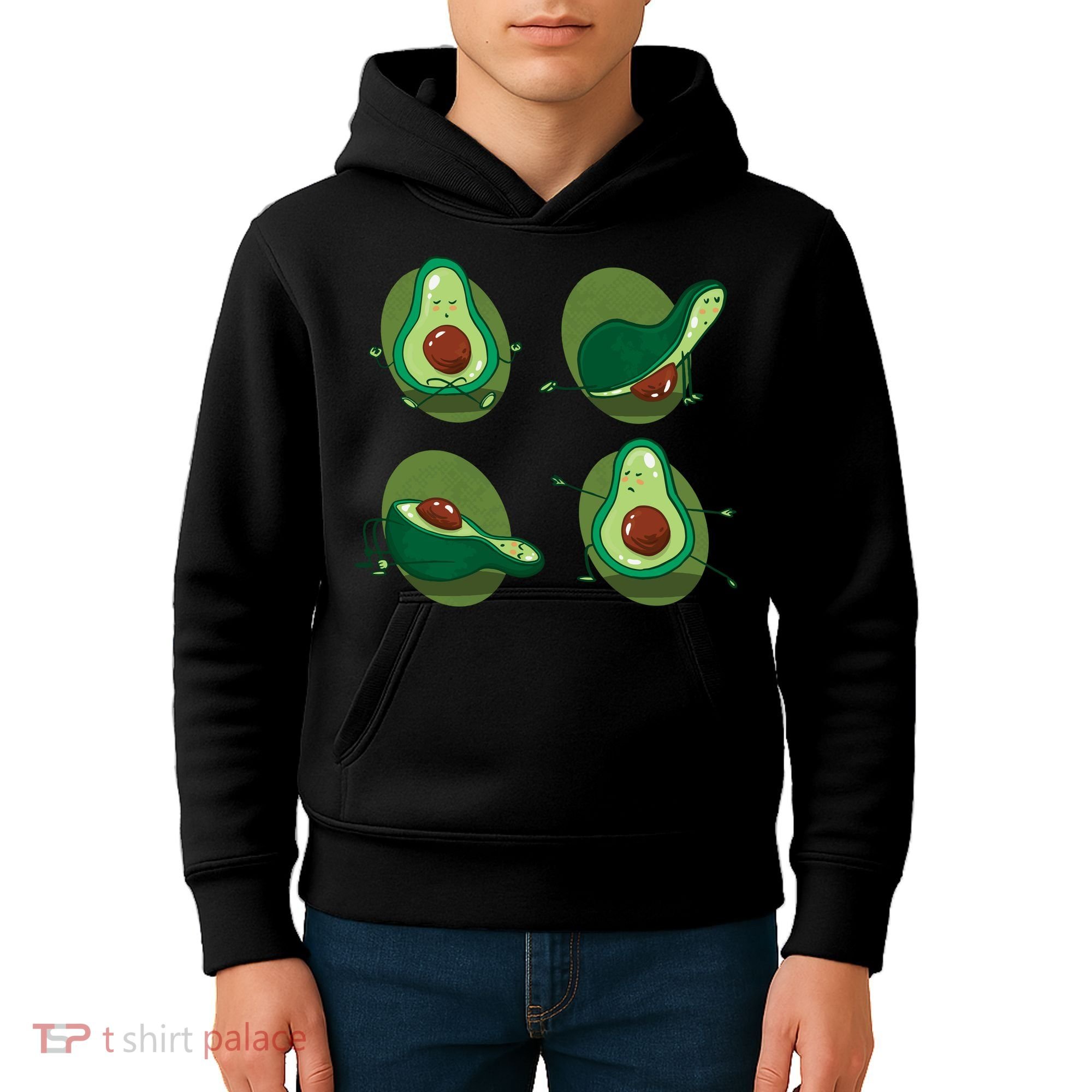 Avocado Yoga Kids Hoodie