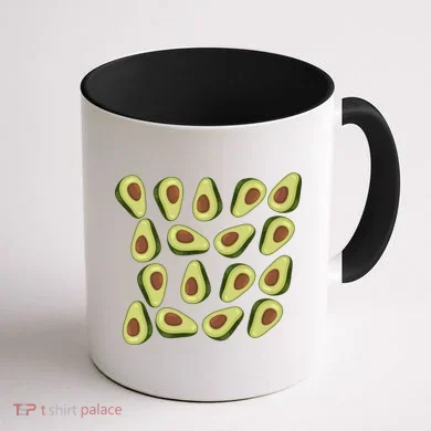 Avocados Pattern Guacamole Costume Coffee Mug back