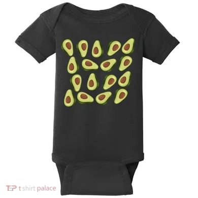 Avocados Pattern Guacamole Costume Baby Bodysuit