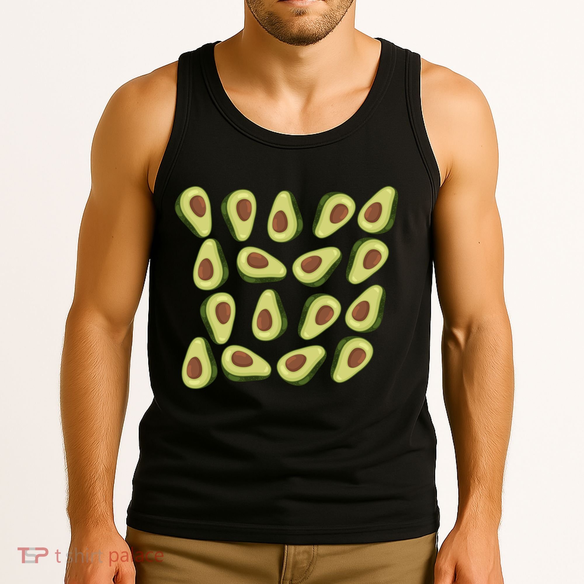 Avocados Pattern Guacamole Costume Tank Top