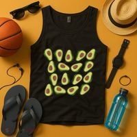 Avocados Pattern Guacamole Costume Tank Top thumb 4