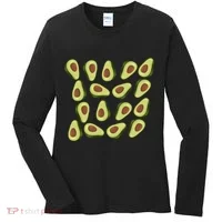 Avocados Pattern Guacamole Costume Women's Long Sleeve Shirt thumb 0