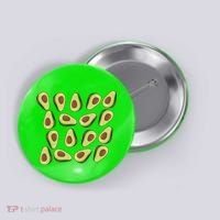 Avocados Pattern Guacamole Costume Button thumb 0