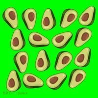 Avocados Pattern Guacamole Costume Coaster thumb 2