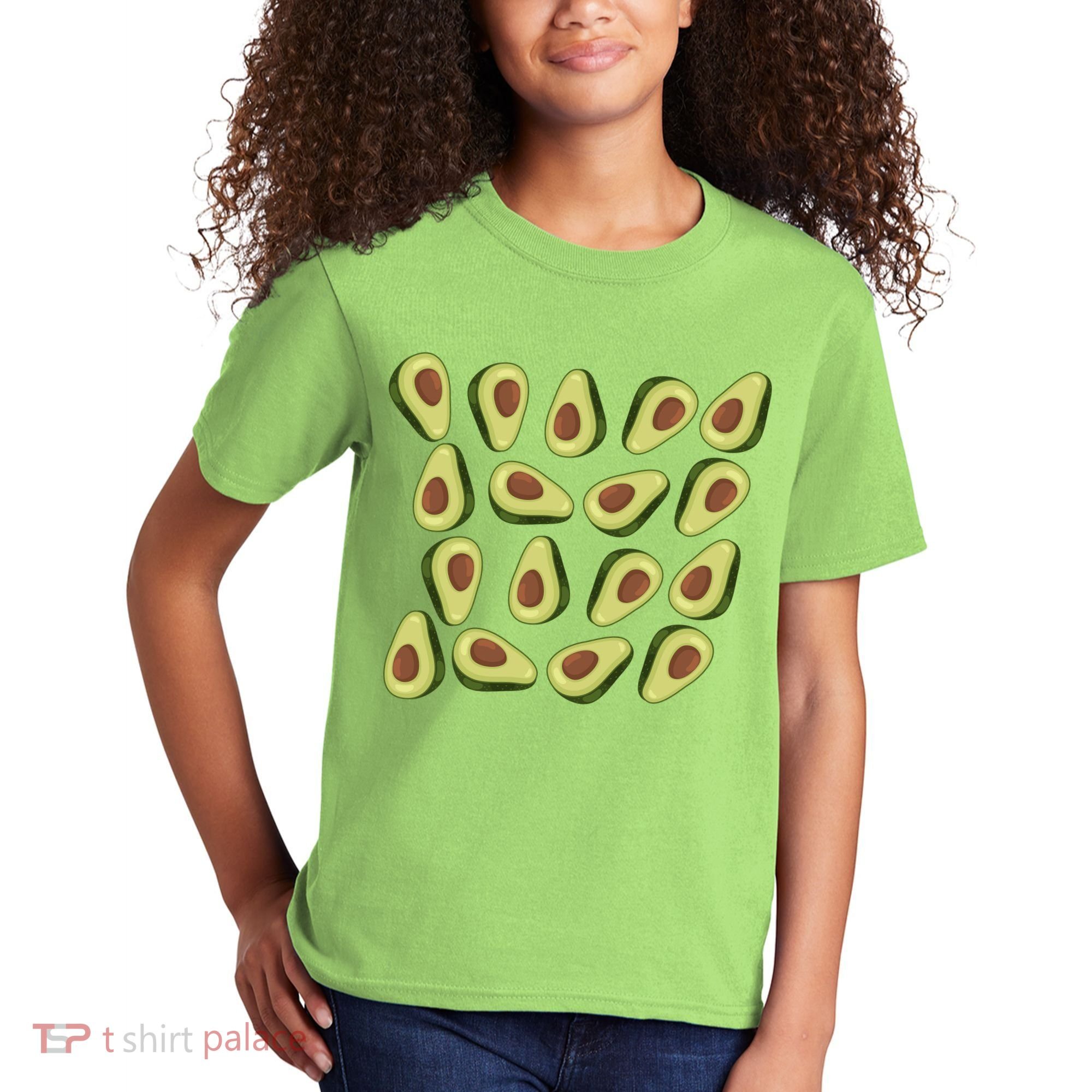 Avocados Pattern Guacamole Costume Kids T-Shirt
