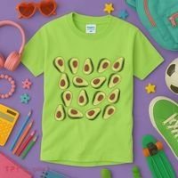 Avocados Pattern Guacamole Costume Kids T-Shirt thumb 3
