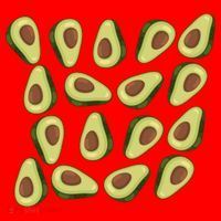 Avocados Pattern Guacamole Costume Santa Hat thumb 1
