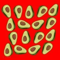Avocados Pattern Guacamole Costume Santa Hat thumb 1