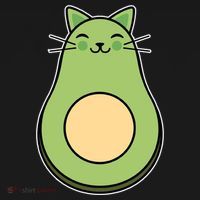 Avocato Avacado Cat Cute Doggie Tank thumb 4
