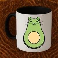Avocato Avacado Cat Cute Coffee Mug thumb 2