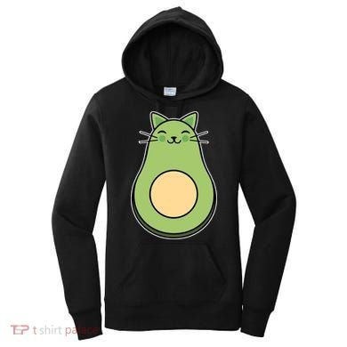 Avocato Avacado Cat Cute Women's Hoodie