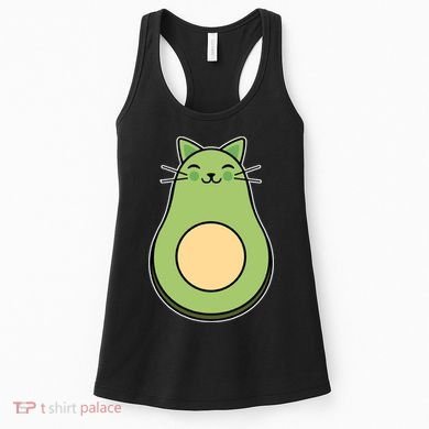 Avocato Avacado Cat Cute Women's Tank Top