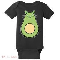 Avocato Avacado Cat Cute Baby Bodysuit thumb 0