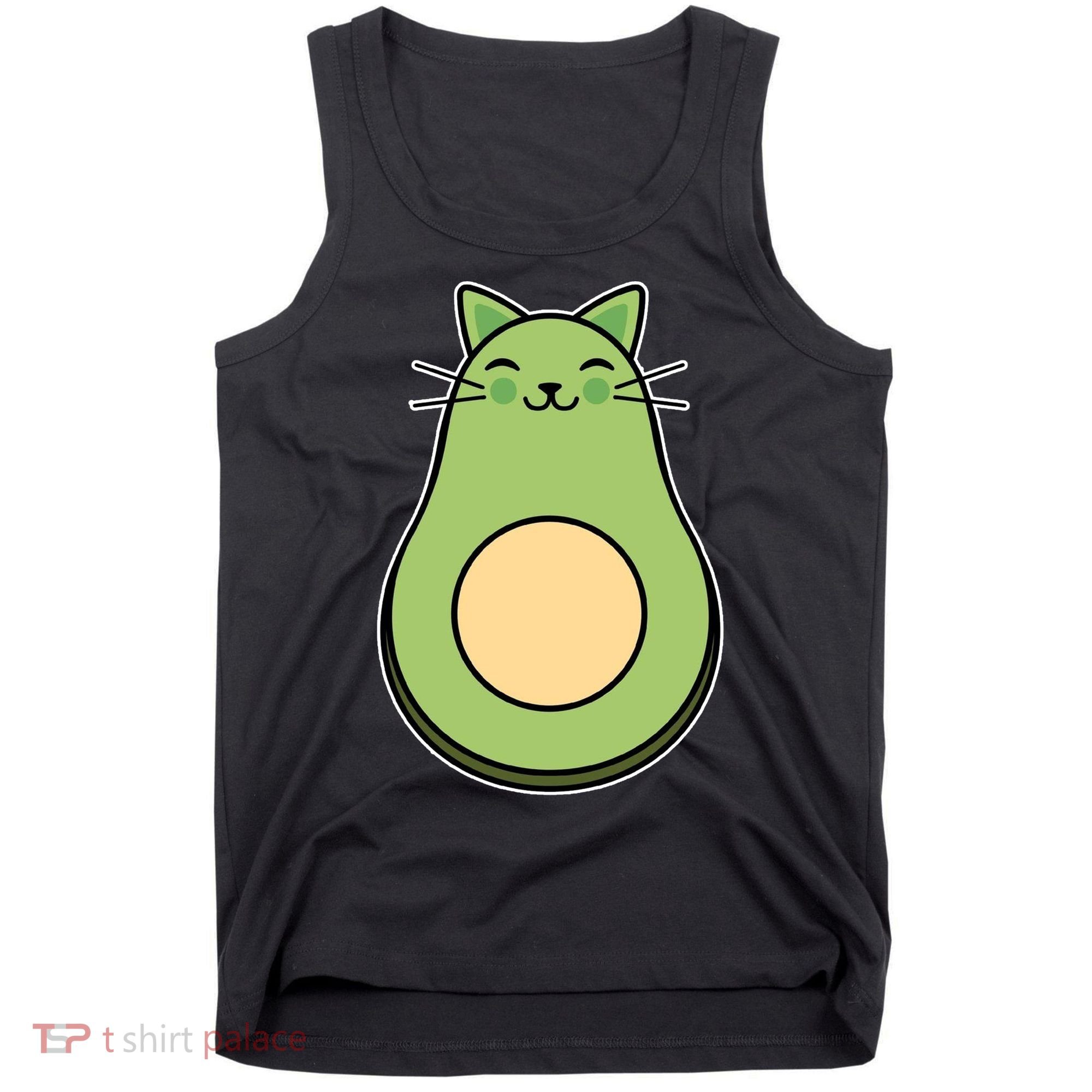 Avocato Avacado Cat Cute Tank Top