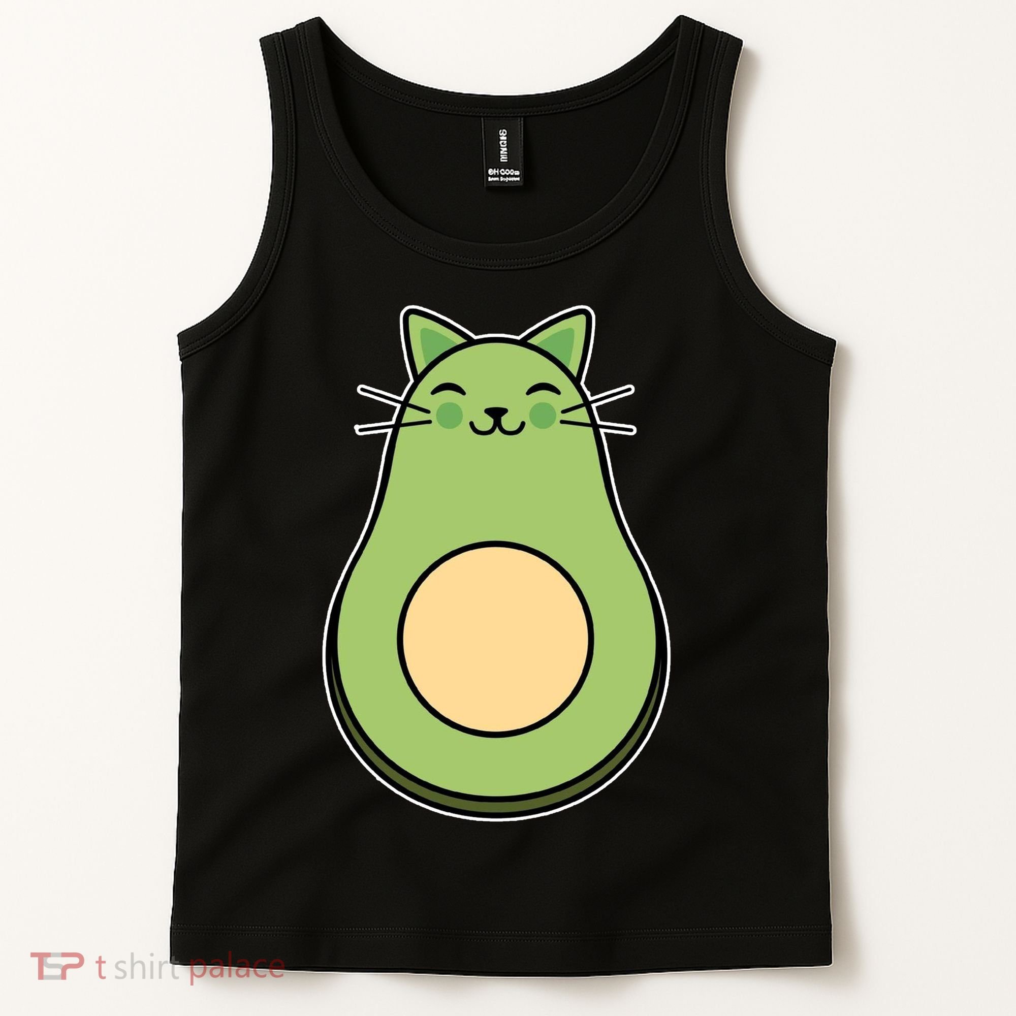 Avocato Avacado Cat Cute Tank Top