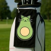 Avocato Avacado Cat Cute Golf Towel thumb 2