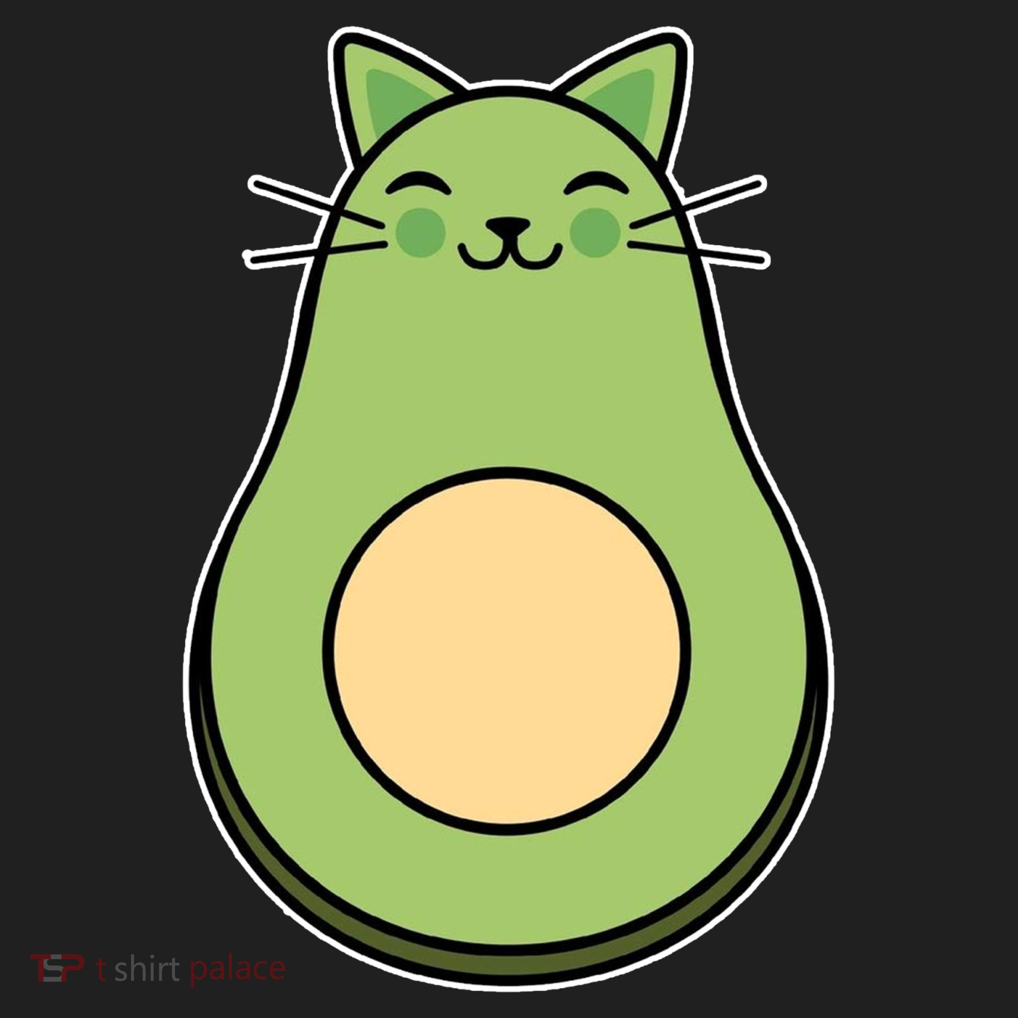 Avocato Avacado Cat Cute Golf Towel