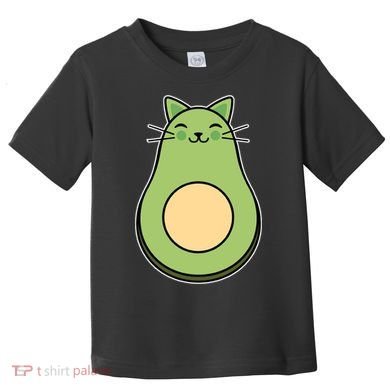 Avocato Avacado Cat Cute Toddler T-Shirt