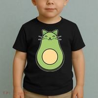 Avocato Avacado Cat Cute Toddler T-Shirt thumb 2