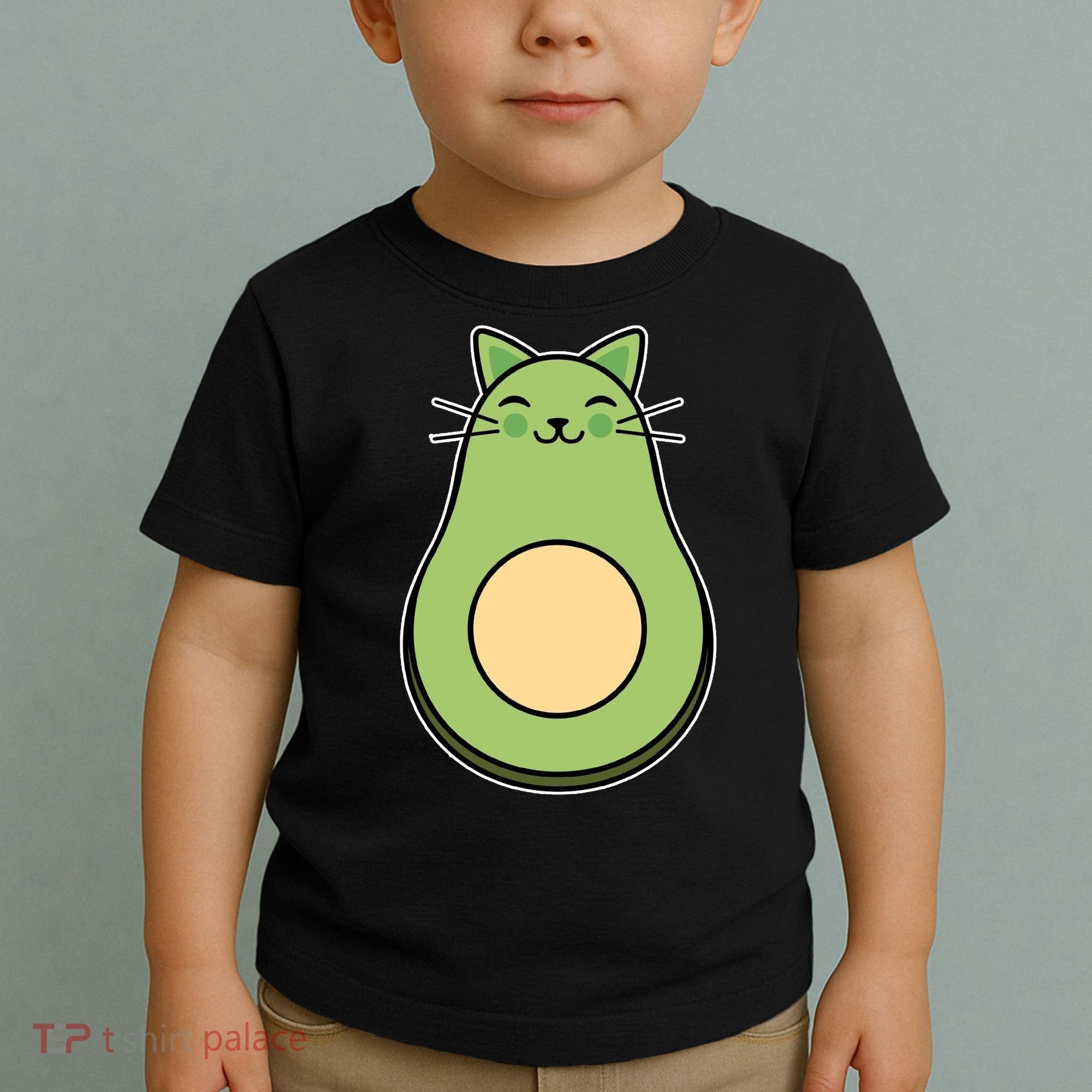 Avocato Avacado Cat Cute Toddler T-Shirt