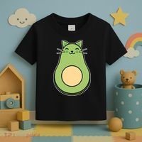 Avocato Avacado Cat Cute Toddler T-Shirt thumb 3