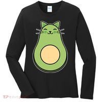 Avocato Avacado Cat Cute Women's Long Sleeve Shirt thumb 0