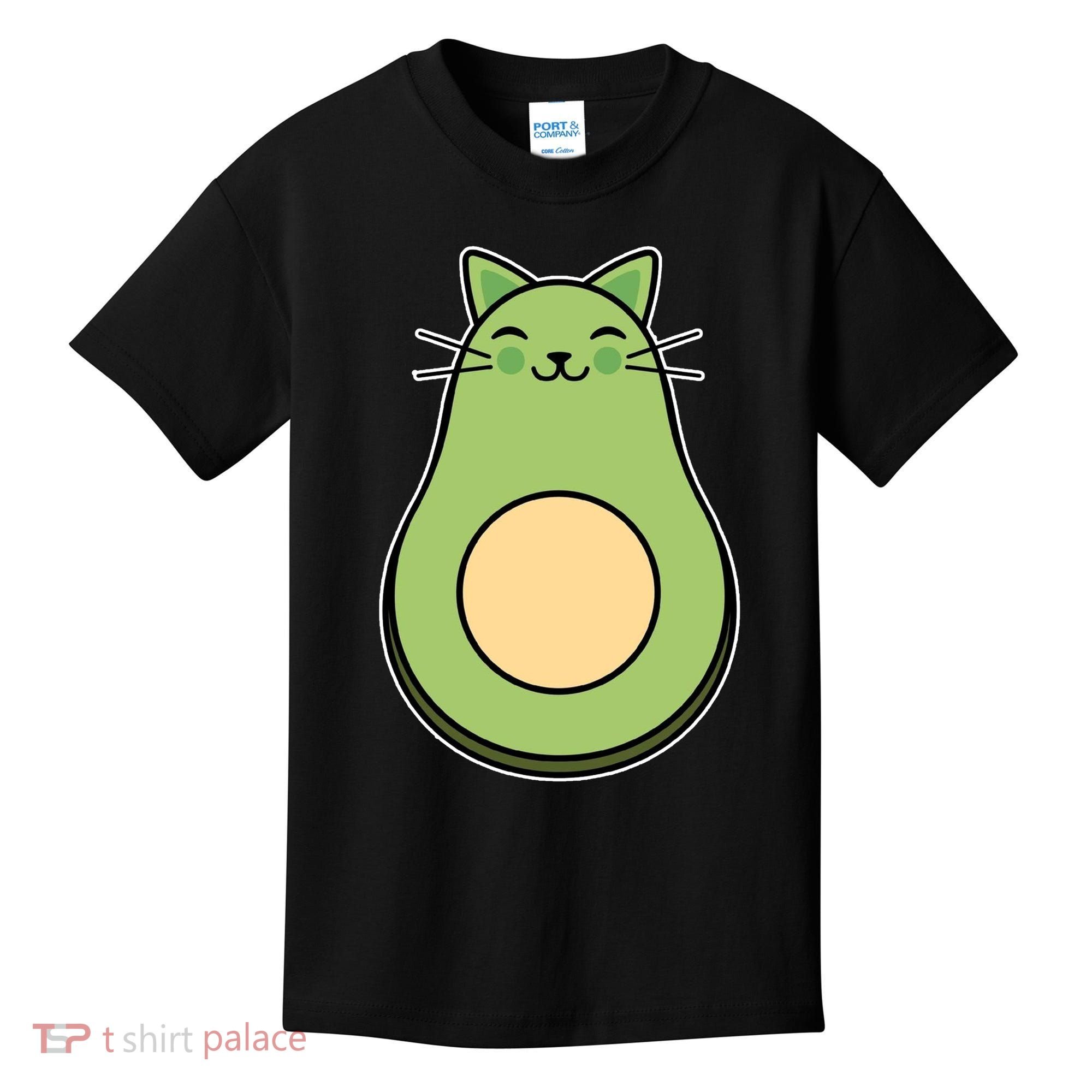 Avocato Avacado Cat Cute Kids T-Shirt