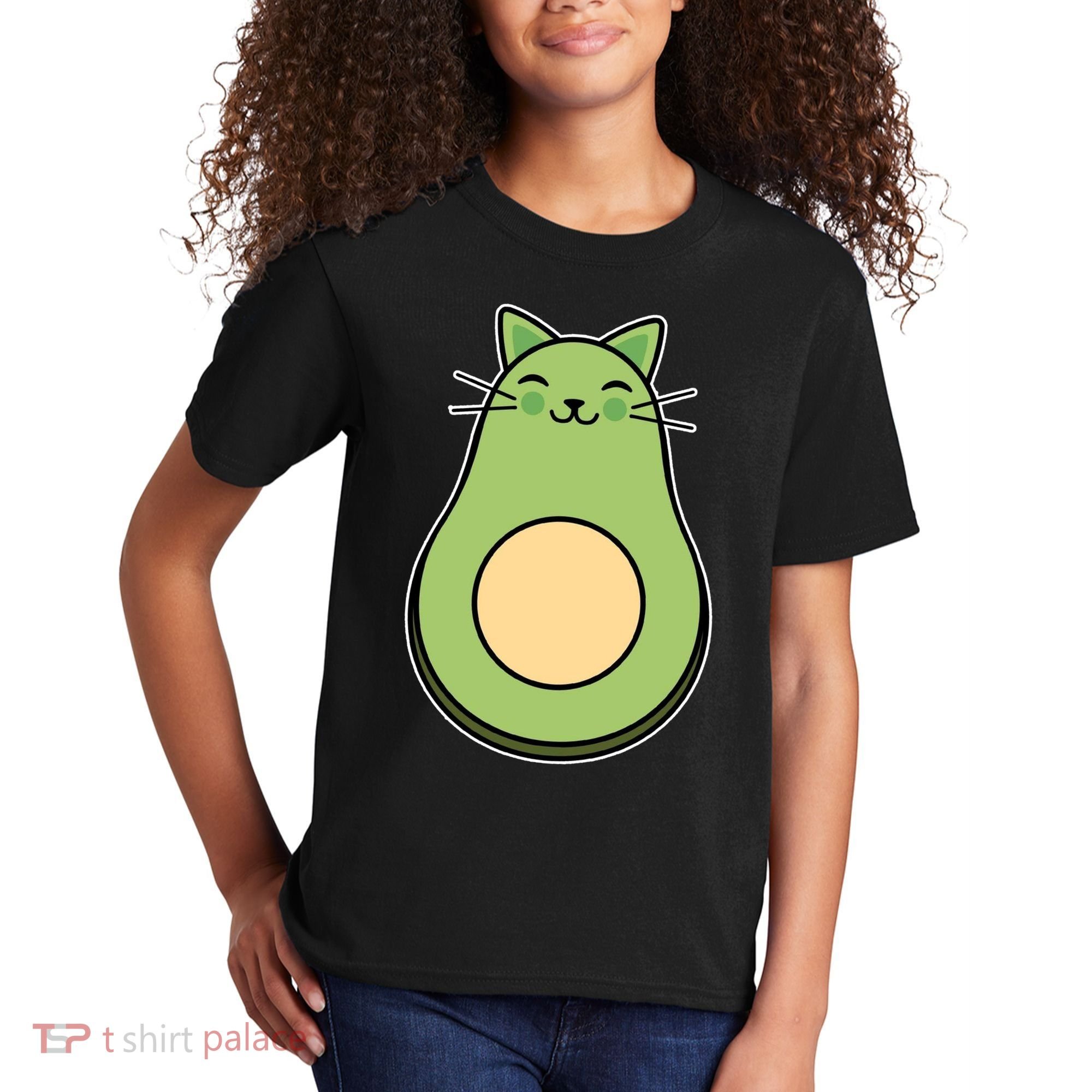 Avocato Avacado Cat Cute Kids T-Shirt