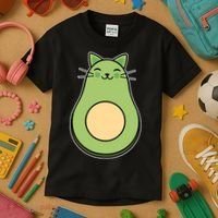 Avocato Avacado Cat Cute Kids T-Shirt thumb 3