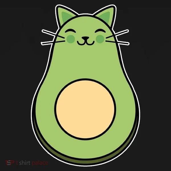 Avocato Avacado Cat Cute Kids T-Shirt