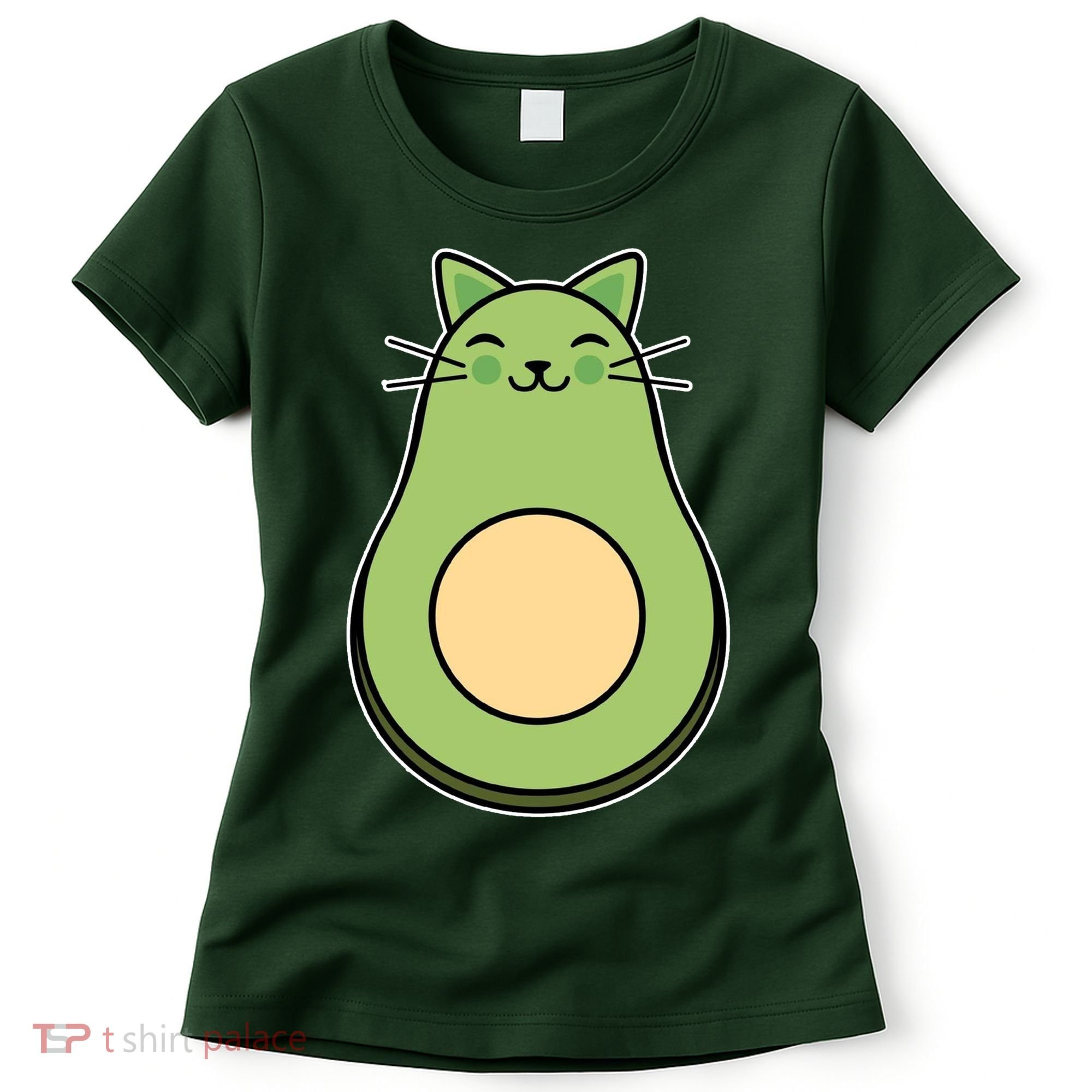Avocato Avacado Cat Cute Women's T-Shirt
