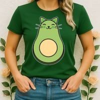 Avocato Avacado Cat Cute Women's T-Shirt thumb 2
