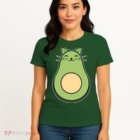 Avocato Avacado Cat Cute Women's T-Shirt thumb 4
