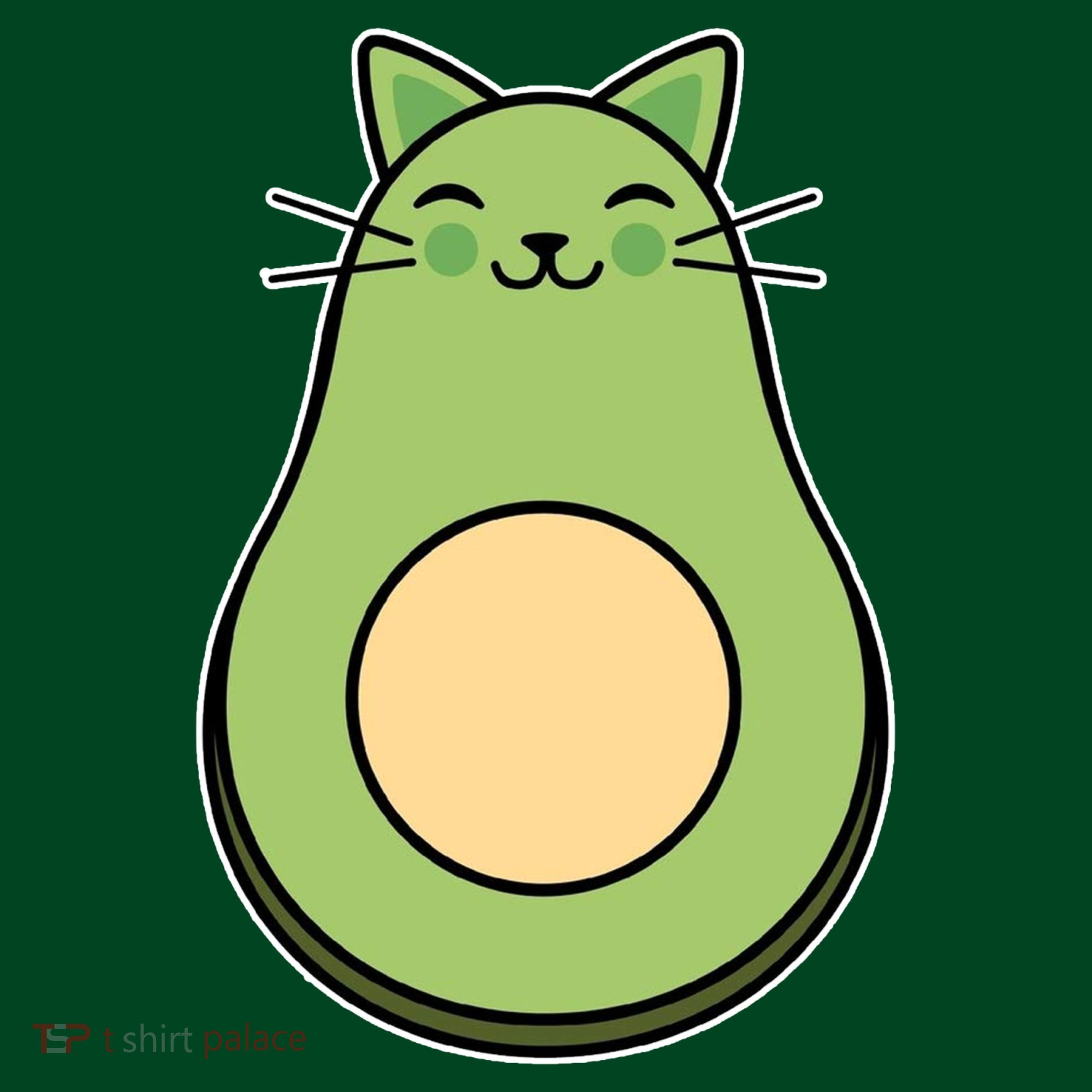 Avocato Avacado Cat Cute Women's T-Shirt
